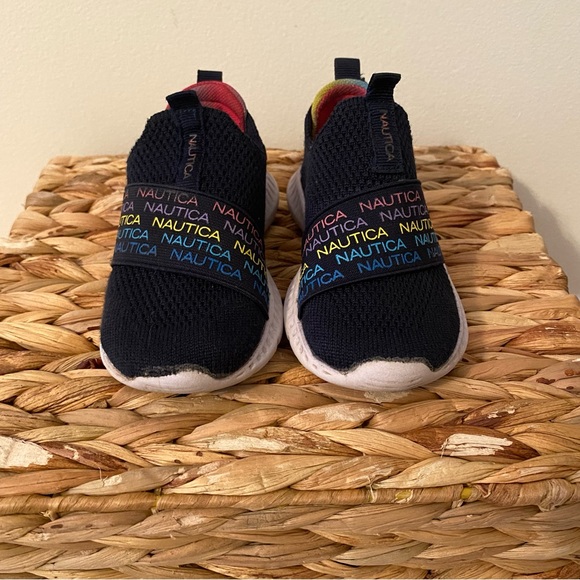 Kids Rainbow Nautica Sneakers - Picture 2 of 3